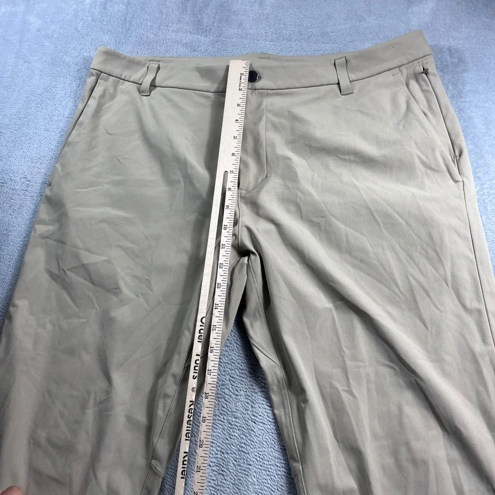 Lululemon Commission Pant Slim 38 Khaki Tan Men's Technical Trousers LM5AEXS
